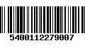 Código de Barras 5400112279007