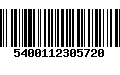 Código de Barras 5400112305720