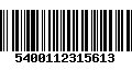 Código de Barras 5400112315613