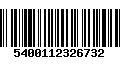 Código de Barras 5400112326732