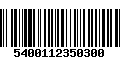 Código de Barras 5400112350300