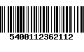 Código de Barras 5400112362112