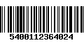 Código de Barras 5400112364024