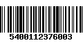 Código de Barras 5400112376003