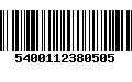 Código de Barras 5400112380505