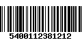 Código de Barras 5400112381212