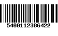 Código de Barras 5400112386422