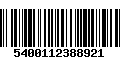 Código de Barras 5400112388921