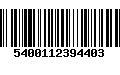 Código de Barras 5400112394403