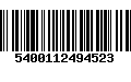 Código de Barras 5400112494523