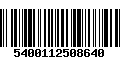 Código de Barras 5400112508640