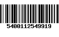 Código de Barras 5400112549919