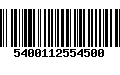 Código de Barras 5400112554500