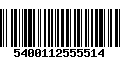 Código de Barras 5400112555514