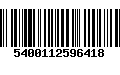 Código de Barras 5400112596418