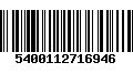 Código de Barras 5400112716946