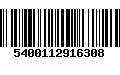 Código de Barras 5400112916308