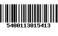 Código de Barras 5400113015413