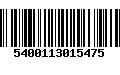 Código de Barras 5400113015475