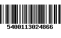 Código de Barras 5400113024866