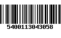 Código de Barras 5400113043058