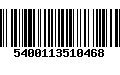 Código de Barras 5400113510468