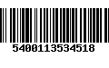 Código de Barras 5400113534518