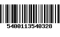 Código de Barras 5400113540328