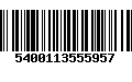 Código de Barras 5400113555957