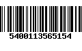 Código de Barras 5400113565154