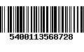 Código de Barras 5400113568728