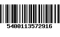 Código de Barras 5400113572916