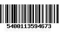 Código de Barras 5400113594673