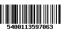 Código de Barras 5400113597063