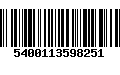 Código de Barras 5400113598251