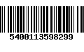 Código de Barras 5400113598299