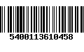 Código de Barras 5400113610458