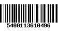 Código de Barras 5400113610496