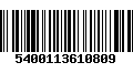 Código de Barras 5400113610809