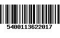 Código de Barras 5400113622017