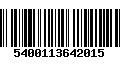 Código de Barras 5400113642015