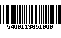 Código de Barras 5400113651000