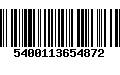 Código de Barras 5400113654872