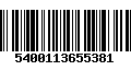 Código de Barras 5400113655381