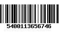 Código de Barras 5400113656746