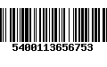 Código de Barras 5400113656753