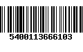 Código de Barras 5400113666103