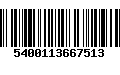 Código de Barras 5400113667513