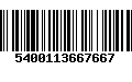 Código de Barras 5400113667667