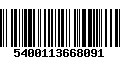 Código de Barras 5400113668091